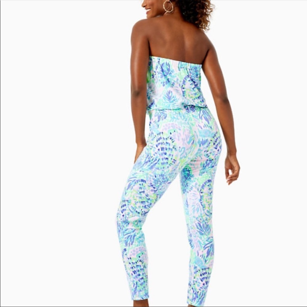 Lily Pulitzer Multi Shell of a Party Jumpsuit S